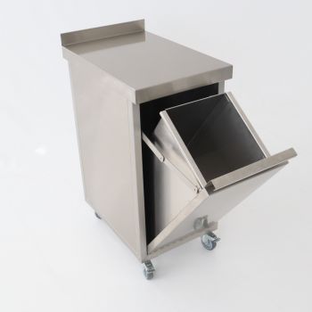 Abfallkipper aus Edelstahl