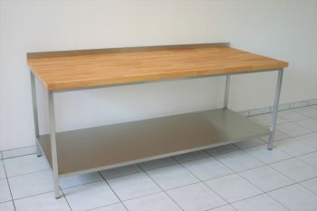 Arbeitstisch mit Buchenholztischplatte