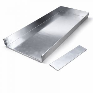 Aluminium Backblech 580 x 200 mm mit separater Vorsatzschiene