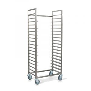 Frosterwagen 60/40 Quereinschub aus Edelstahl - Platzsparend & flexibel einsetzbar