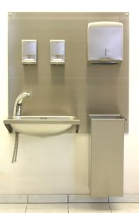 Hygiene-Waschplatz, Edelstahl HYWA 002