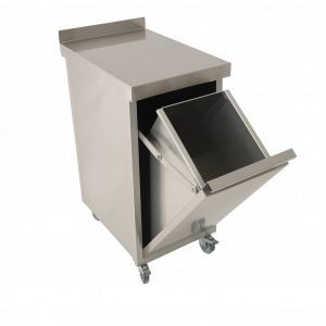 Abfallkipper aus Edelstahl