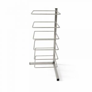 Edelstahl Tischständer für Bleche & Wirkplatten | 6 Etagen | 400x400x830 mm