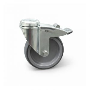 Lenkrolle mit Rückenloch und Feststeller, Auslaufmodell