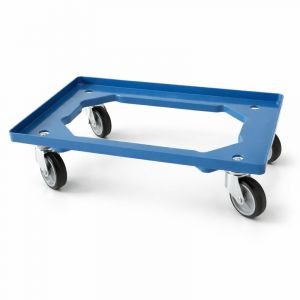 Kunststoff-Transportroller 60x40 blau ABS 250kg