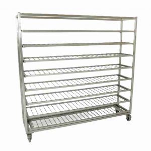 Brotregalwagen "Premium" Sonderbau mit Edelstahlrosten