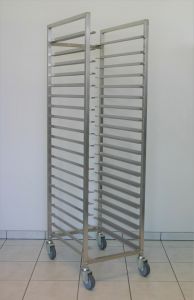 Frosterwagen 60/40 Längseinschub für 20 Bleche aus Edelstahl- ideal für Bäckerei & Gastronomie