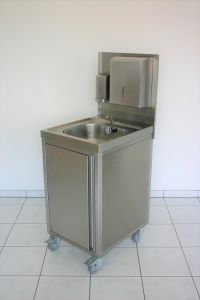 Mobile Hygienestation mit Zubehör