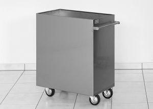 Mehlwagen aus Edelstahl für 100 Kg Mehl