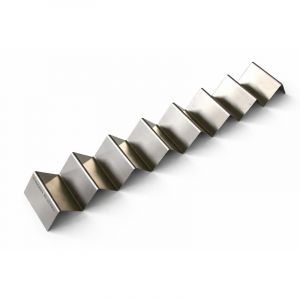 Snackwelle aus Edelstahl mit 7 belegten Brötchen