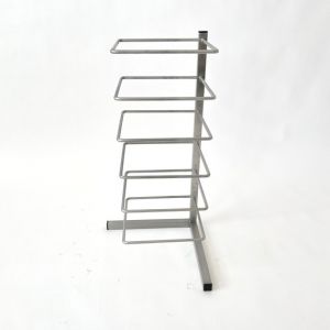 Edelstahl Tischständer für Bleche & Wirkplatten | 6 Etagen | 400x400x830 mm