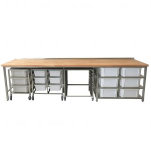 Arbeitstisch mit Buchenholztischplatte AT 010308 B
